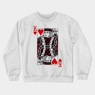 king of hearts Valentines Day (his and her) Crewneck Sweatshirt